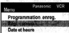 PANASONIC NVVHD1EE - Réglage d'un nouveau canal ajouter, effacer ou changer la position d'un canal - 3