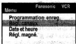 PANASONIC NVVHD1EE - Modifier l'ordre de position des canaux et les noms des chaines - 1