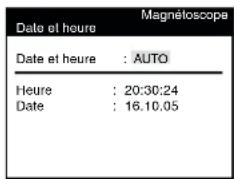 PANASONIC NVSJ422F - Activer la fonction de correction automatique de l'heure (NV-FJ627F, NV-FJ622F, NV-SJ422F et NV-SJ222F) - 3