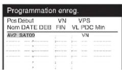 PANASONIC NVSJ412F - Programmation de l'enregistrementprogramme d'une émission satellite - 2