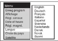 PANASONIC NVSJ412F - Réglage de la langue - 1
