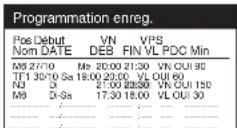 PANASONIC NVSJ412F - Modification d'une programmation d'enregistrement - 1
