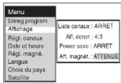 PANASONIC NVSJ412F - Pour que la luminosité de l'afficheur change automatiquement lorsque vous éteignez le magnétoscope - 1