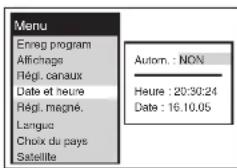 PANASONIC NVSJ412F - Pour régler manuellement l'horloge - 1