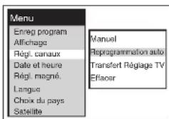 PANASONIC NVSJ412F - Pour recommencer la configuration automatique (reprogrammation automatique) - 1