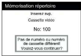 PANASONIC NVHS860F - Mémorisation repertoire - 2