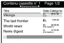 PANASONIC NVHS860F - Démonstration de la fonction de repertoire de cassettes - 2