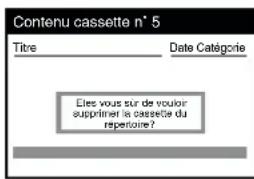PANASONIC NVHS860F - Pour effacer les données de repertoire de cassettes d'une seule vidécassette - 3