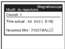 PANASONIC NVHS825F - Pour saisir ou modifier manuellement un titre - 7