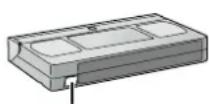 PANASONIC NVFJ712F - Pour enregistrer à nouveau sur une cassette dont la languette de protection contre l'effacement a été cassée: - 1