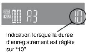 PANASONIC NVFJ712F - Pour modifier la durée d'enregistrement: - 1
