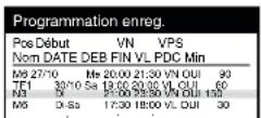 PANASONIC NVFJ712F - Annulation d'une programmation d'enregistrement - 1