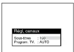 PANASONIC NVFJ712F - Pour régler le nombre de page télétexte de sous-titres lorsque vous enregistrez une émission de télévision satellite ou à péage: - 1