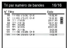 PANASONIC NVFJ712F - Pour vérifier le contenu du réseau de cassettes par numéro de cassette, titre, catégorie ou date d'enregistrement - 3