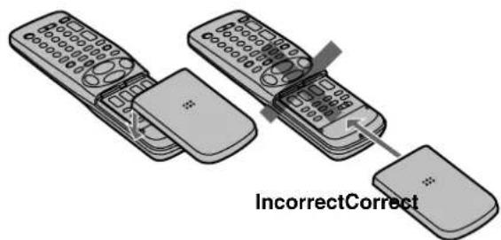 PANASONIC NVFJ712F - Si le couvercle coulissant de la télécommande se déloge - 1