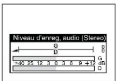 PANASONIC NVFJ712F - Pour ajuster manuellement le niveau d'enregistrement audio - 1