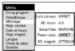 PANASONIC NVFJ712F - Pour réduire la consommation de courant du magnétoscope lorsque celui-ci est éteint (fonction d'économie d'énergie) - 1