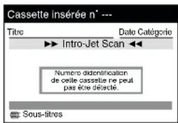 PANASONIC NVFJ712F - Pour vérifier de nouveau le numéro de cassette, si la vérification de numéro d'une cassette dotée d'un numéro n'a pas fonctionné correctement, ou si vous avez interrompu la vérification du numéro de cassette: - 2