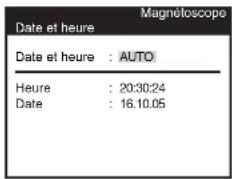 PANASONIC MVHS830F - Activer la fonction de correction automatique de l'heure - 1