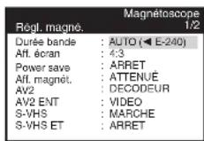 PANASONIC MVHS830F - Réglages divers - 1