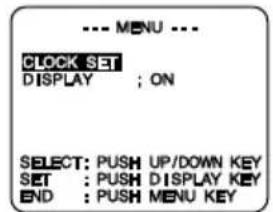 PANASONIC Palmcorder PVL552 - Appuyer sur MENU pour afficher le menu des réglages. - 2