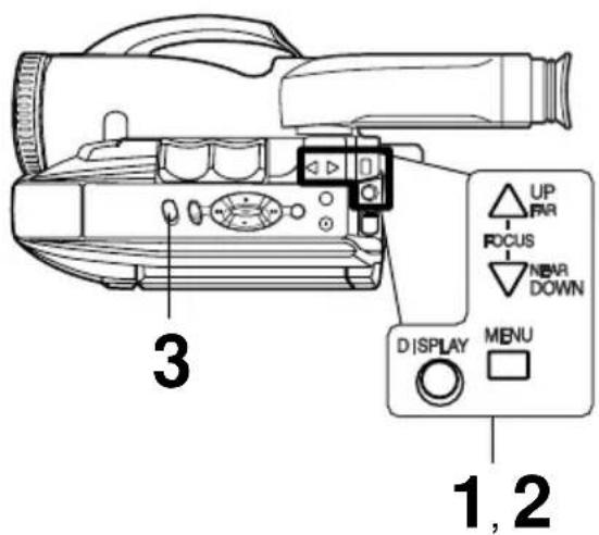 PANASONIC Palmcorder PVL552 - Utilisation de la lampe - 1