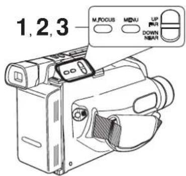 PANASONIC Palmcorder PVL354 - Selection du mode manuel - 1