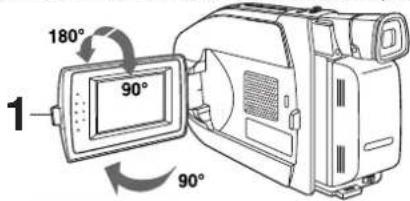 PANASONIC Palmcorder PVL354 - Enregistrement avec le viseur ou l'écran couleur à cristaux liquides - 1
