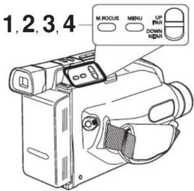 PANASONIC Palmcorder PVL354 - Réglage de l'horloge - 1