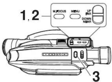 PANASONIC Palmcorder PVL354 - Utilisation de la lampe - 1