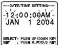 PANASONIC Palmcorder PVL354 - 3c Réglage de la date et de l'heure - 2
