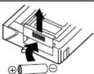 PANASONIC Palmcorder PVL354 - Insertion de la pile dans l'adaptateur de cassette - 1