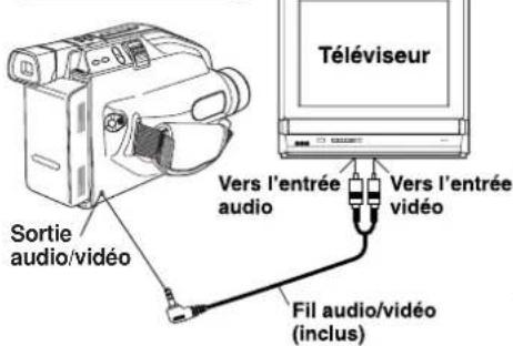 PANASONIC Palmcorder PVL354 - Visionnement sur un téléviseur - 1