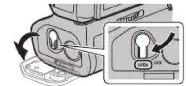 PANASONIC Lumix DMWBGG9 - Inserimento/Rimozione della batteria - 1