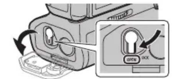 PANASONIC Lumix DMWBGG9 - Einlagen/Entfernen des Akkus - 1