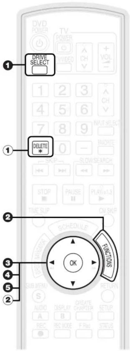 PANASONIC DMREZ28 - Effacement d'enregistrements pendant la lecture - 5