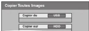 PANASONIC DMREX81 - Appuyez sur [▲, ▼] pour sélectionner "Copie d'images (JPEG)" puis appuyez sur [OK]. - 1
