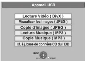 PANASONIC DMREX81 - Insérez la clé USB ou le CD-R/CD-RW (⇒ 12). - 1