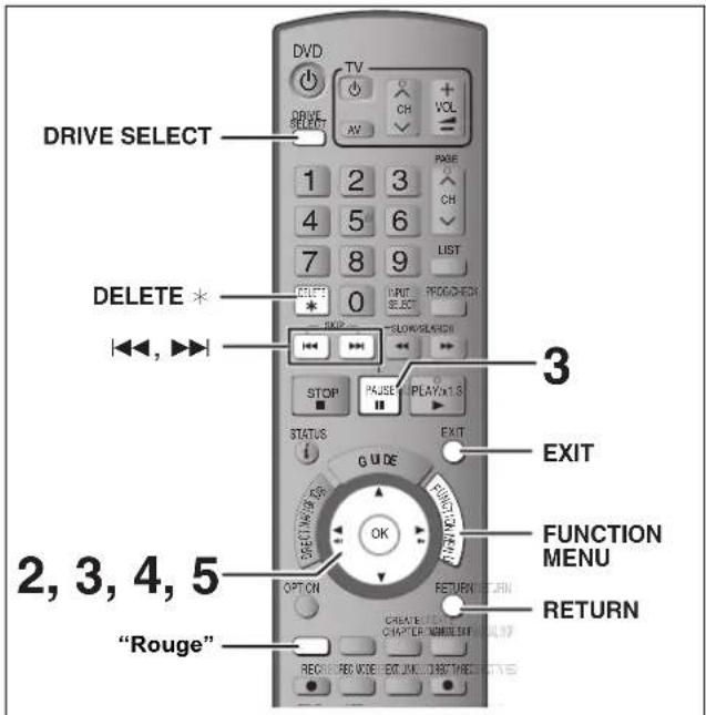 PANASONIC DMREX81 - ■ Pour annuler un enregistrement avec minuterie sur l'écran Guide TV - 1
