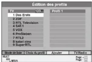 PANASONIC DMREX81 - Édition des profils - 1