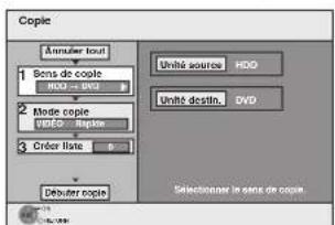 PANASONIC DMREX81 - Copie avec utilisation de la liste de copie — Copie Avancée. - 1