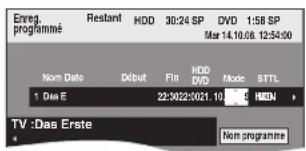 PANASONIC DMREX81 - Appuyez sur [▶] pour vous déplacer parmi les éléments sur l'affichage et changez les éléments avec [▲, ▼]. - 1