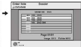 PANASONIC DMREX81 - ■ Pour sélectionner un autre dossier - 2