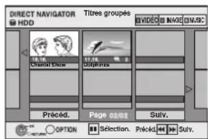 PANASONIC DMREX81 - Écran Titres groupés - 1
