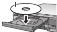 PANASONIC DMREX81 - Insertion des disques - 1