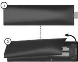 VIZIO E43F1 - Insertion et remplacement des piles. - 1