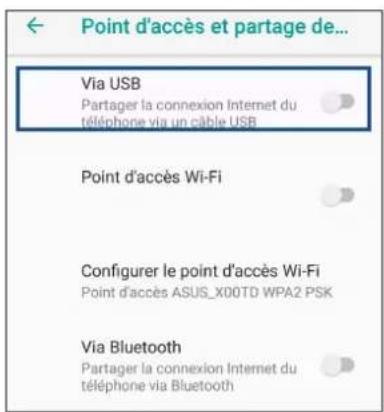 ASUS ZenFone Max Pro M2 - Partage de connexion USB - 1
