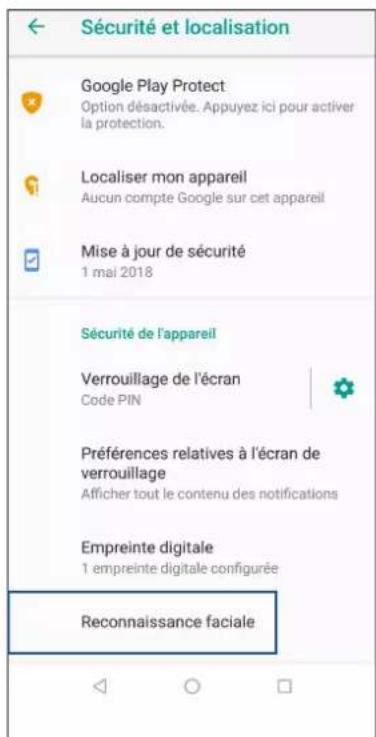 ASUS ZenFone Max Pro M2 - Configurer le déverrouillage par reconnaissance faciale à partir du menu des paramètres - 2