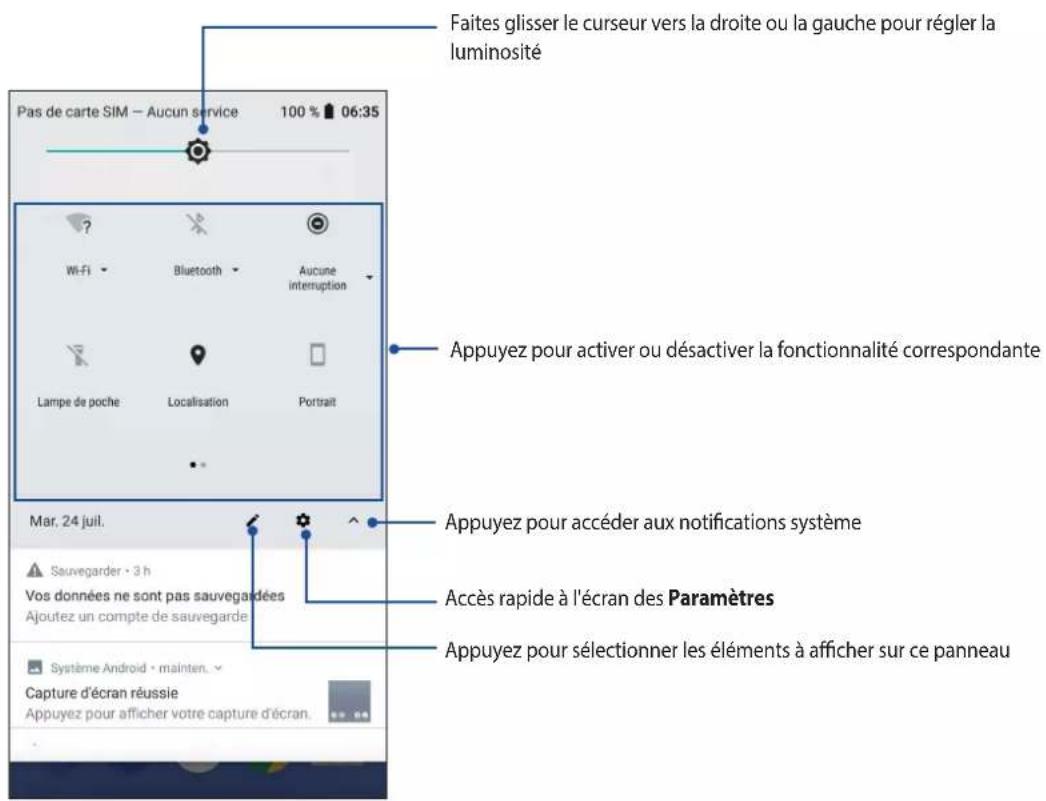 ASUS ZenFone Max Pro M2 - Réglages rapides - 1