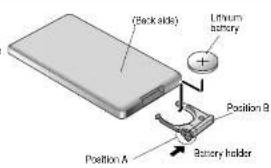 PANASONIC CQVX2000U - Remote Control Preparation - 1